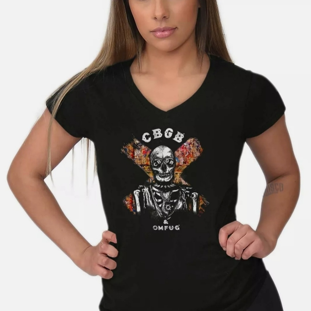 CBGB Skull X tee